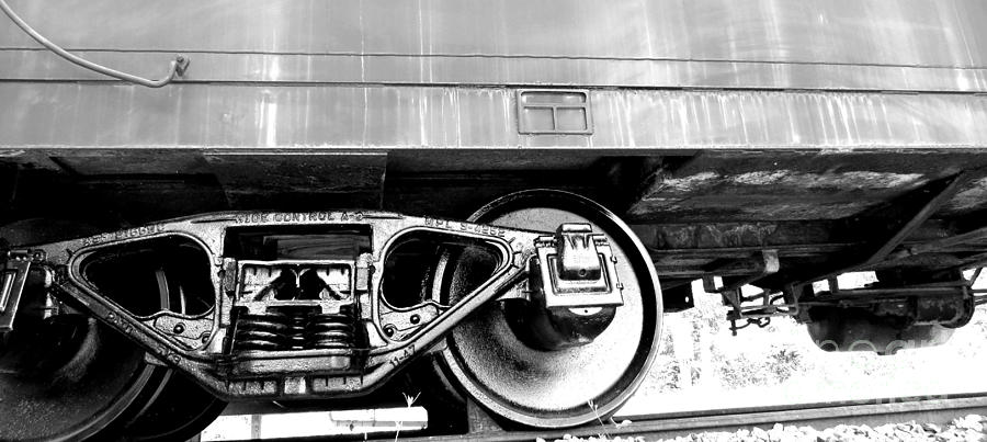 Train Photograph - Undercarriage by Tonya Cribbs
