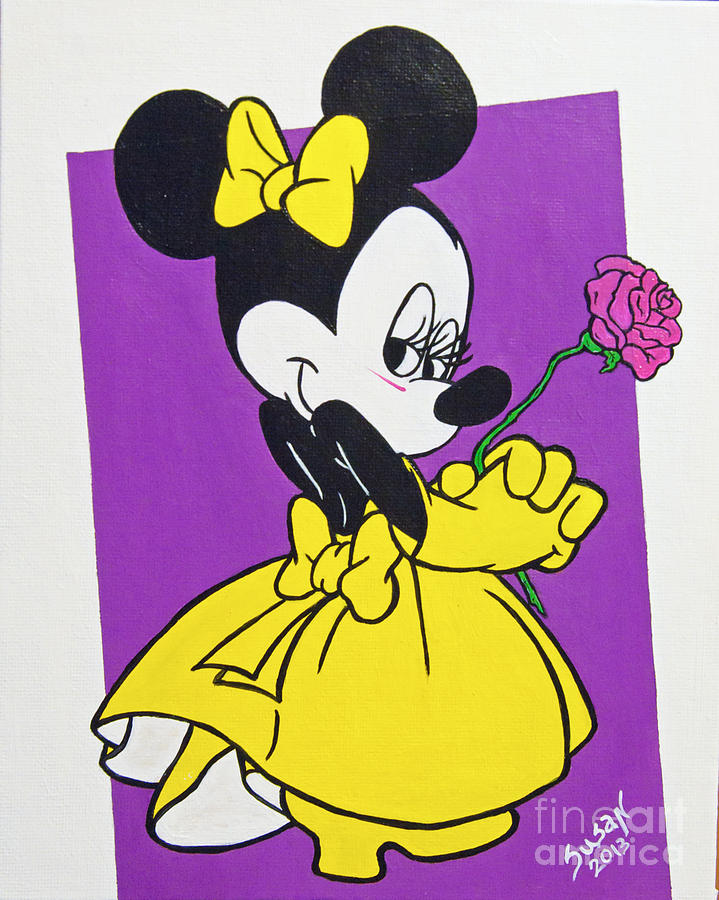 Underground Minnie Mouse Painting by Susan Cliett