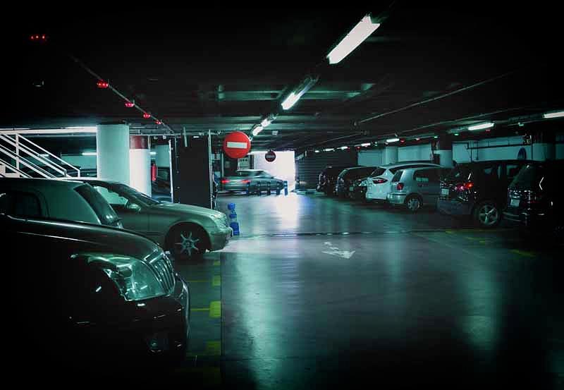 Underground Parking Garage Spain Photograph By Ken Welsh