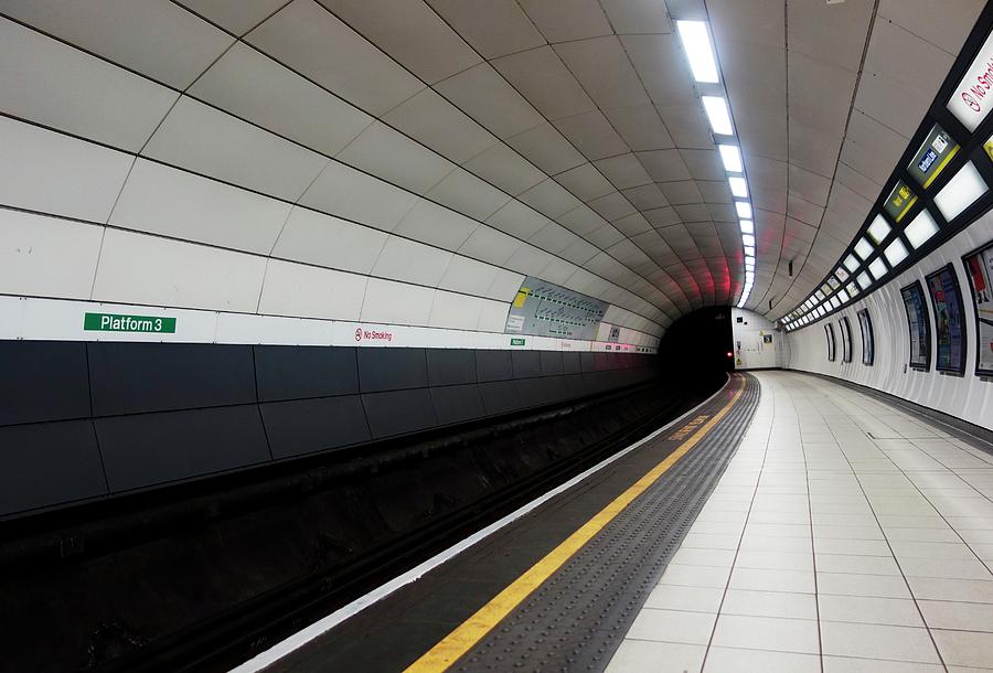 Underground Rail Platform Photograph by Cordelia Molloy