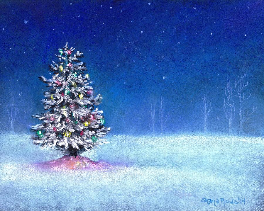 Underneath December Stars Painting by Shana Rowe Jackson