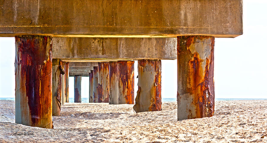 Pier Photograph - Underneath by Michelle Constantine