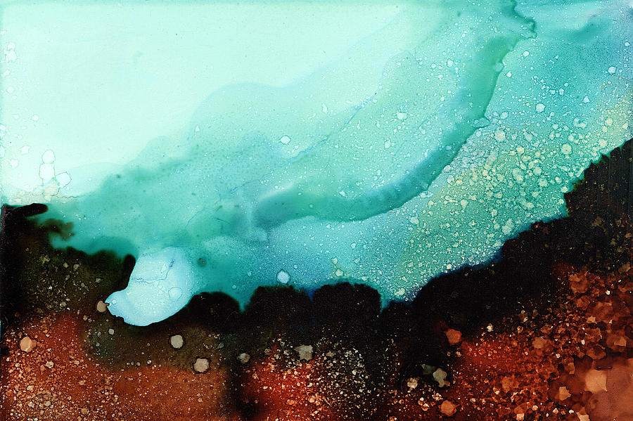 Seascape Painting - Undersea Canyon Seascape by Angeline Beres