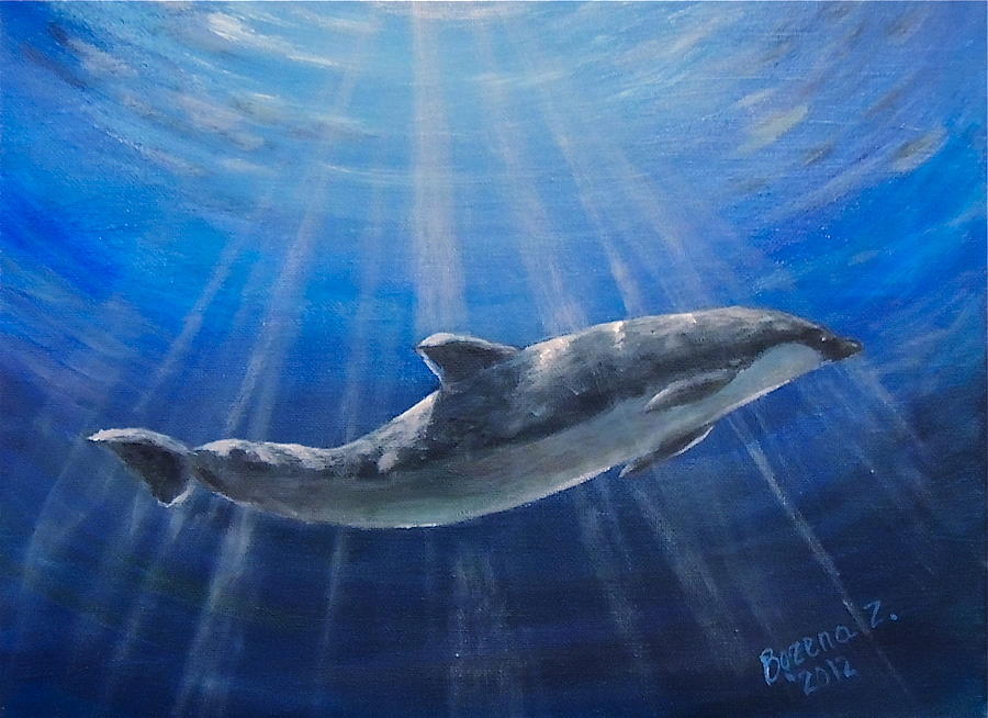 Underwater Painting by Bozena Zajaczkowska