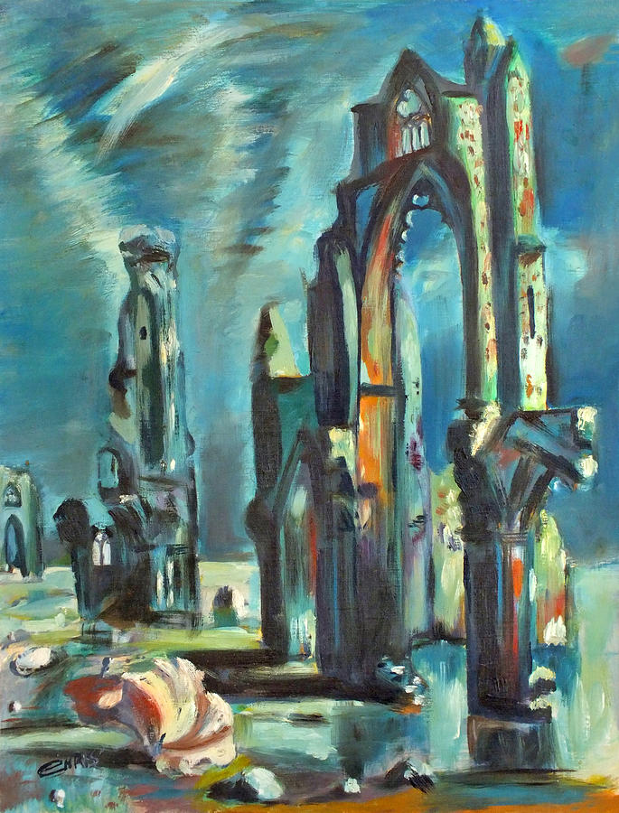 Underwater Cathedral by Chris Painting by Duane McCullough