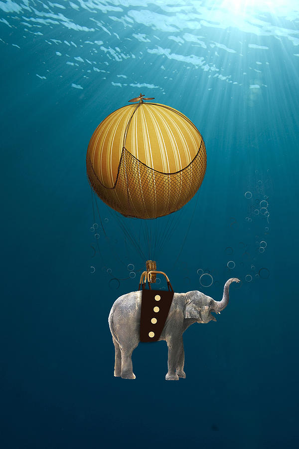 Air Balloon Mixed Media - Underwater Fantasy by Marvin Blaine