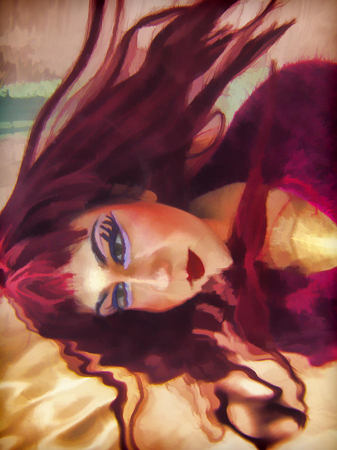 Impressionism Photograph - Underwater Geisha Abstract 4 by Scott Campbell