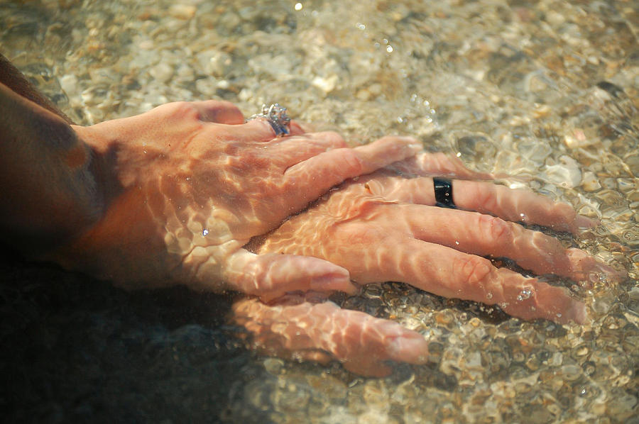 Underwater Hands Photograph by Leticia Latocki