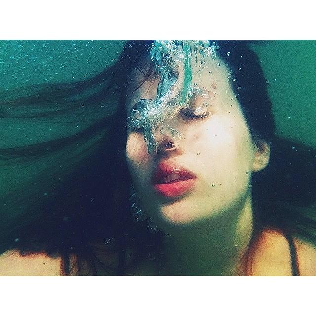 Nature Photograph - Underwater, Inner Peace. <3 by Anastacia Gray