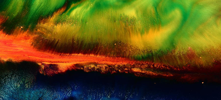 Underwater Lava - Contemporary Macro Abstract Photography by kredart Photograph by Serg Wiaderny