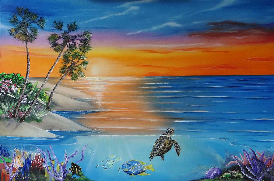Underwater Paradise Painting by Kevin  Brown