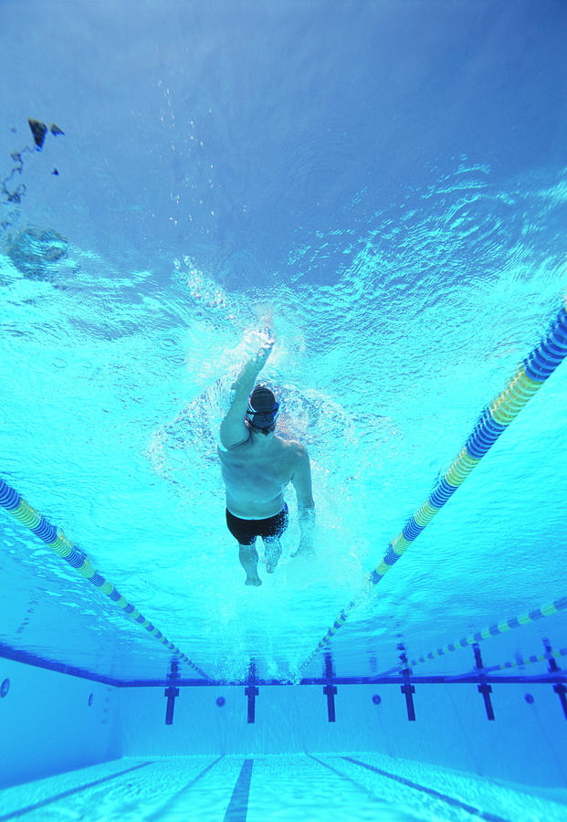 Underwater Shot Of Young Male Athlete Photograph by Moodboard