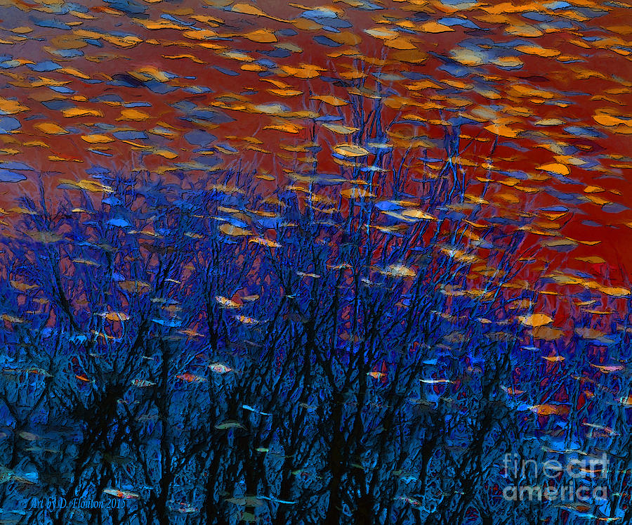 Underwater Surreal Seascape Digital Art by Dee Flouton