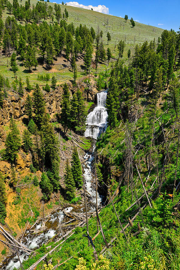 Yellowstone National Park Photograph - Undine Falls 2013 by Greg Norrell