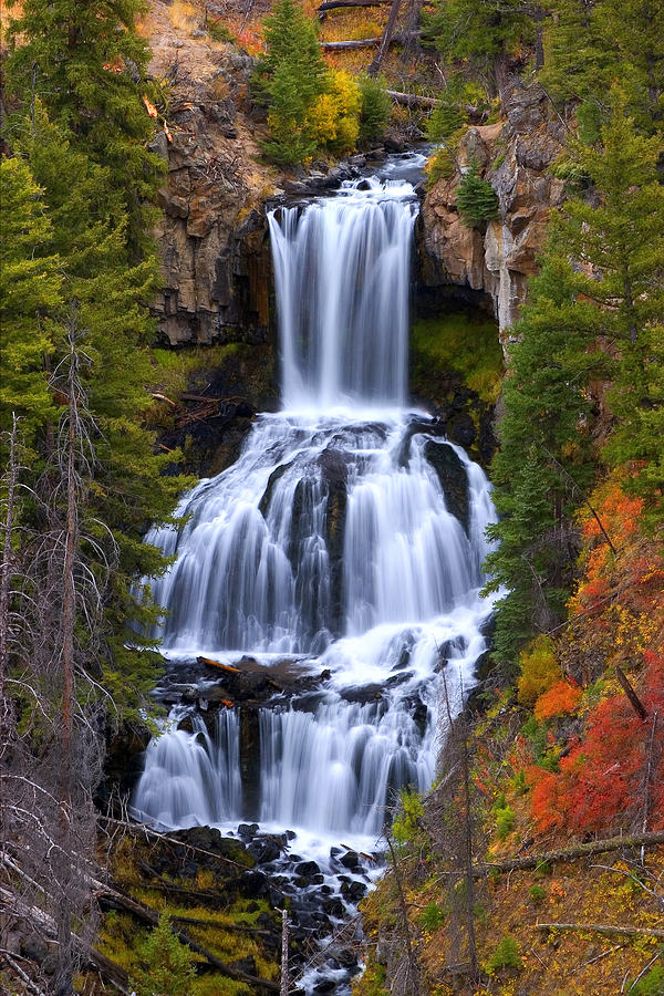 Undine Falls Photograph by Aaron Whittemore