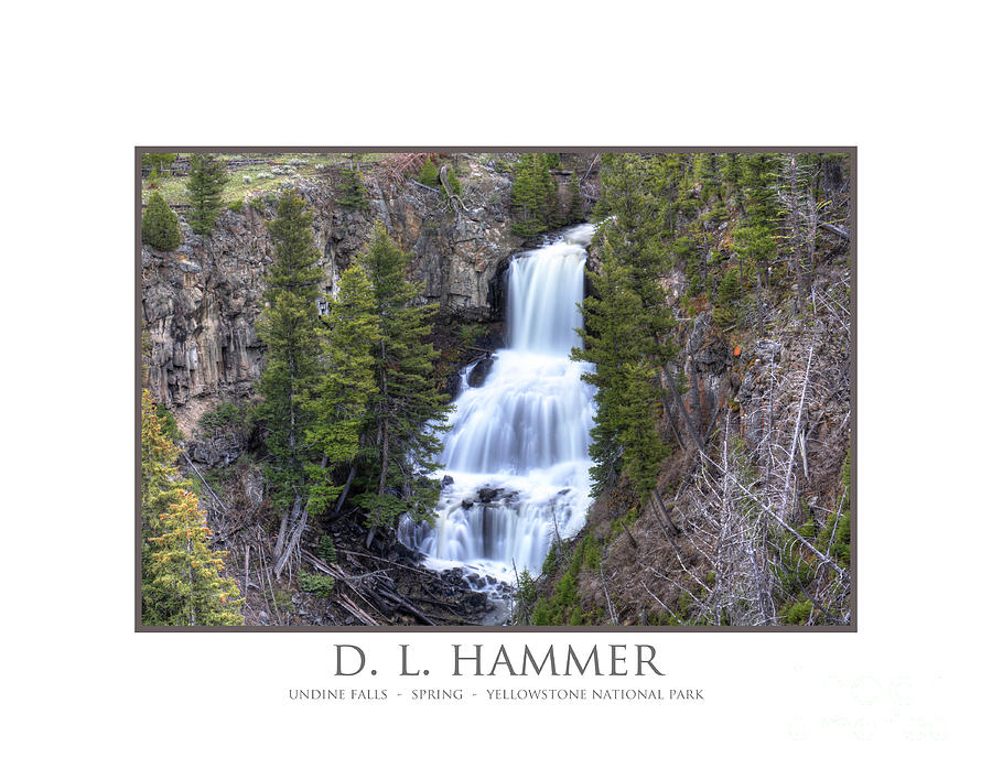 Yellowstone National Park Photograph - Undine Falls in Spring by Dennis Hammer