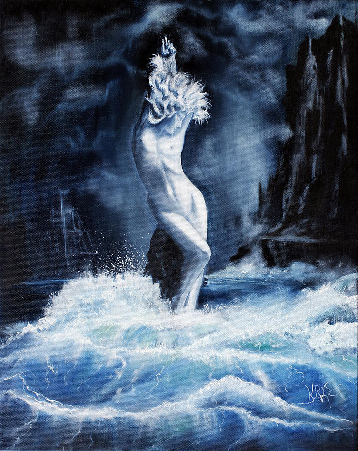 Mermaid Painting - Undine by James Kruse