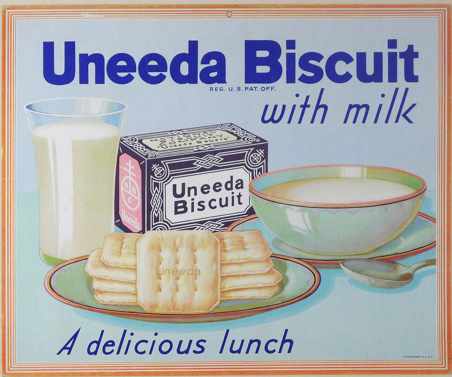 Uneeda Biscuit Store Poster Digital Art by Woodson Savage
