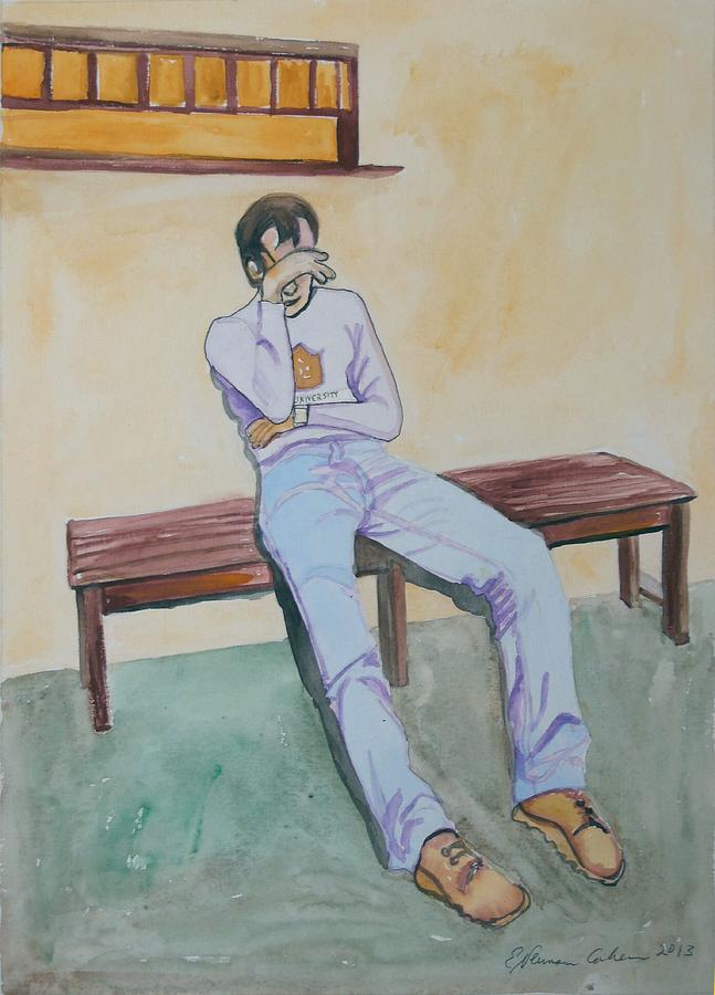 Unemployment Blues Painting by Esther Newman-Cohen