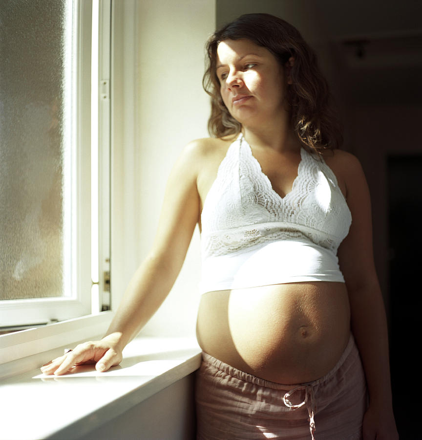 Unhappy Pregnant Woman Photograph By Cecilia Magill Science Photo