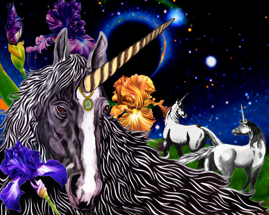 Unicorn Dream Mixed Media by Anthony Seeker