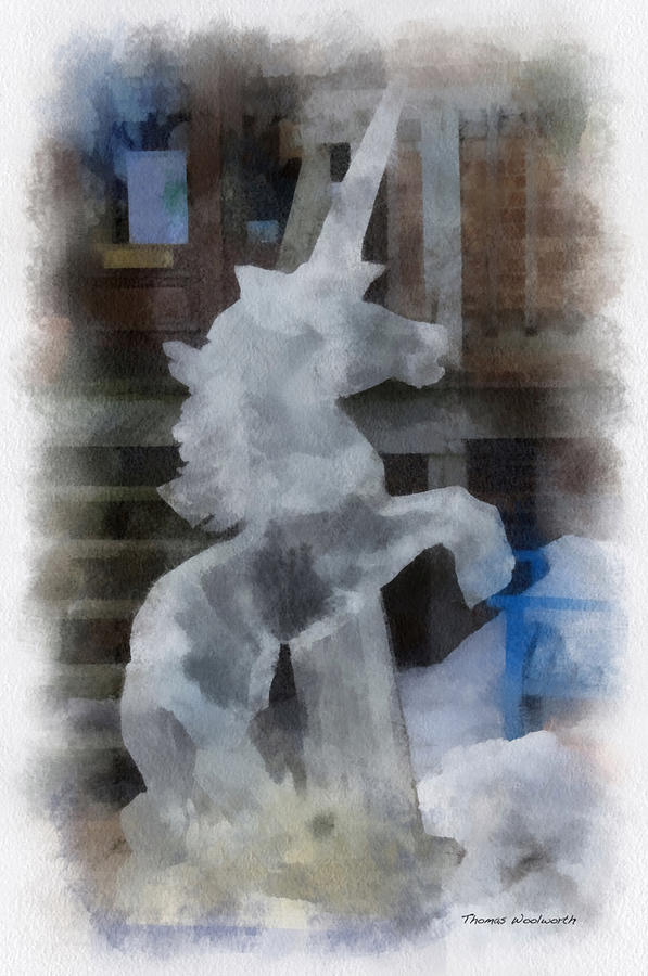 ice sculpture unicorn