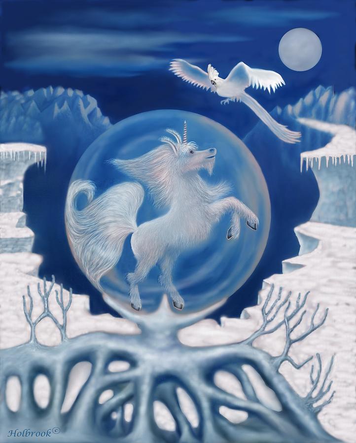 Unicorn In A Bubble Digital Art by Glenn Holbrook