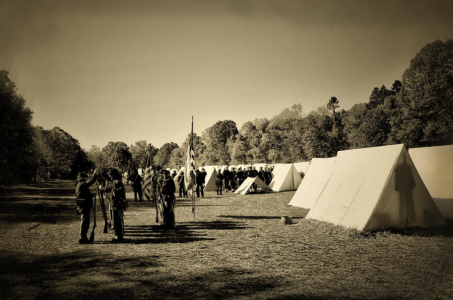 Union Army Camp - Civil War Photograph by Bill Cannon