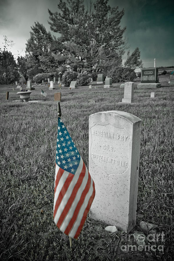 Union Army Civil War Veteran Headstone Photograph by James BO Insogna