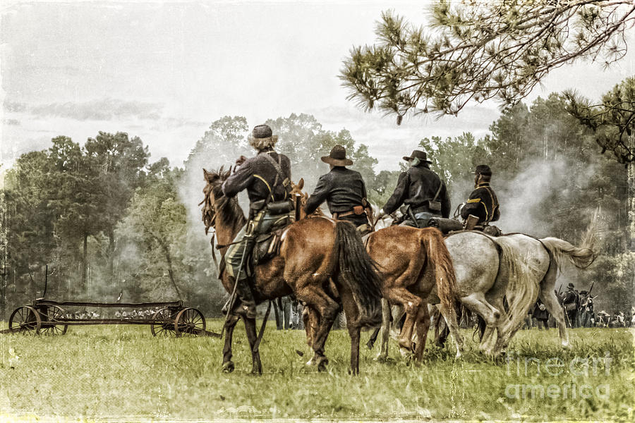 Battle Of Pleasant Hill Photograph - Union Cavalry by Kim Henderson