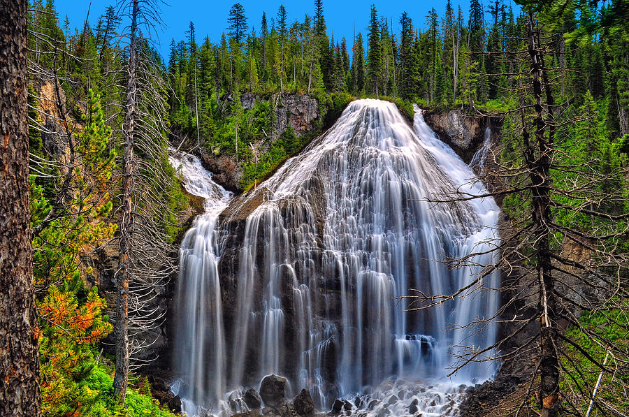 Yellowstone National Park Photograph - Union Falls by Greg Norrell