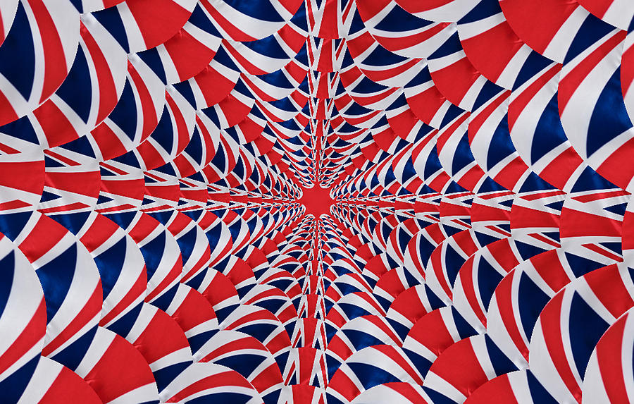 Union Flag Abstract Photograph by Steve Purnell