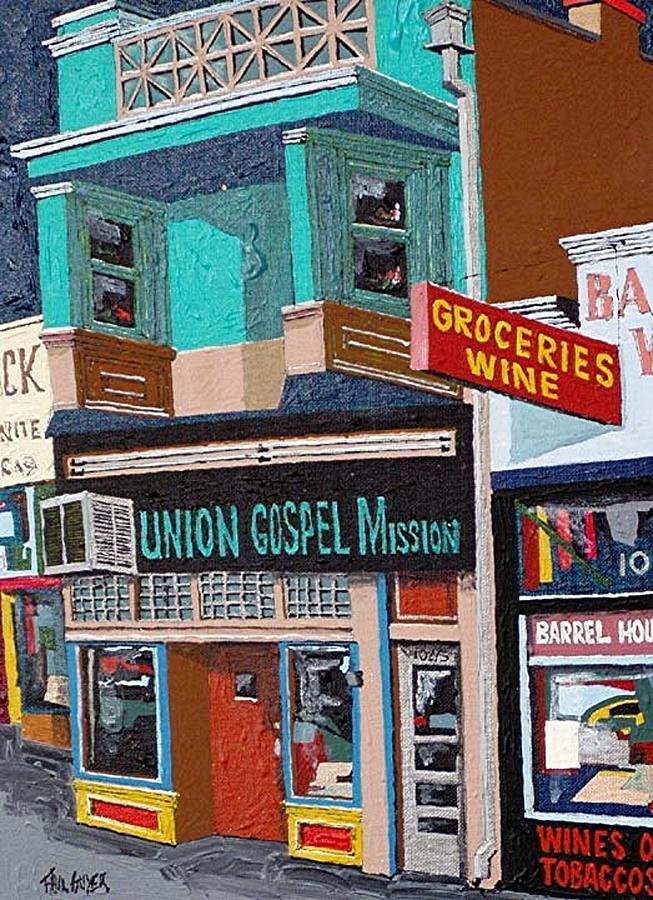 Sacramento Painting - Union Gospel Mission by Paul Guyer