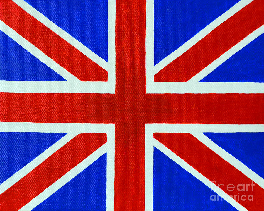 Union Jack Painting by Alys Caviness-Gober