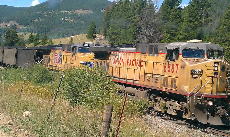Union Pacific 6587 Photograph by Fortunate Findings Shirley Dickerson
