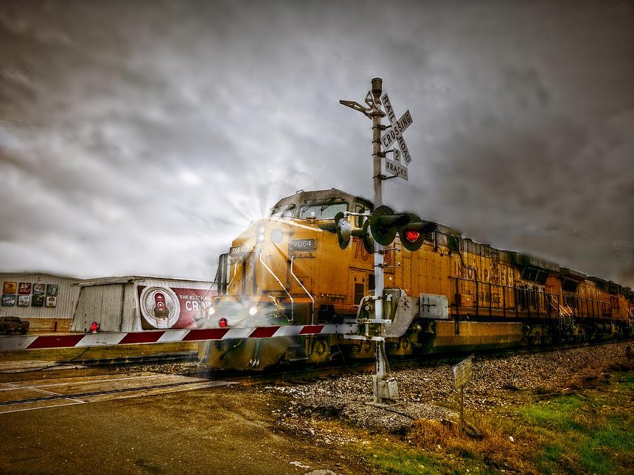 Union Pacific 7064 Digital Art by Linda Unger