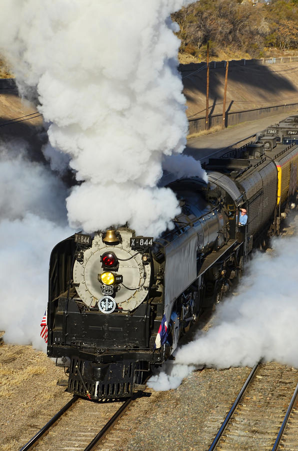 Union Pacific 844 Full Steam Photograph by Ken Smith