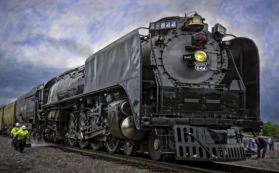 Union Pacific 844 Maintenance Photograph by F Leblanc