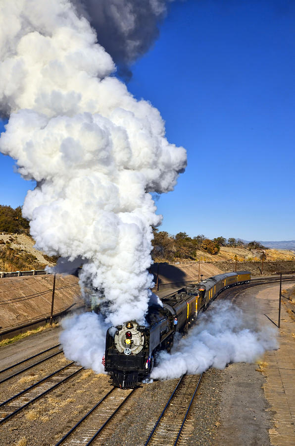Union Pacific 844 Morning Plume Photograph by Ken Smith