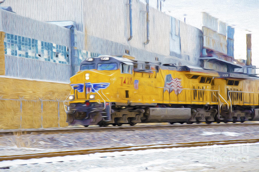 Union Pacific Train In K C M O Photograph by Andee Design