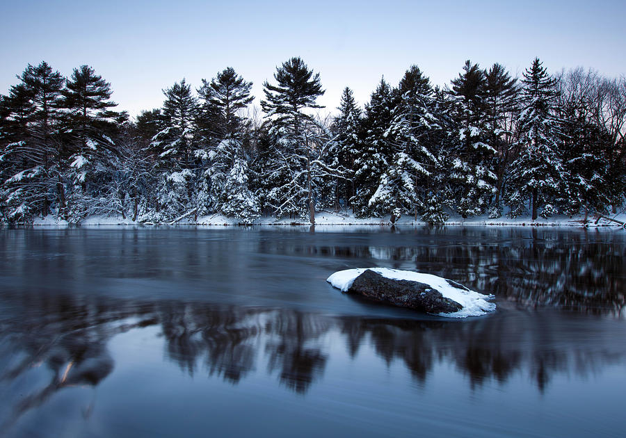 Union River in Winter Photograph by Patrick Downey