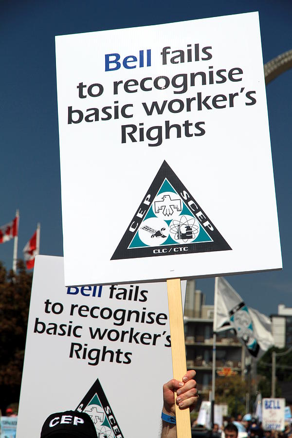 Union Signs Against Bell Photograph by Valentino Visentini