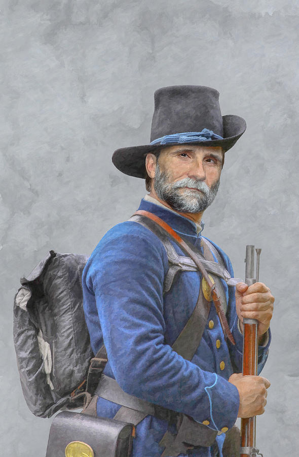 Union Soldier American Civil War Digital Art by Randy Steele - Fine Art