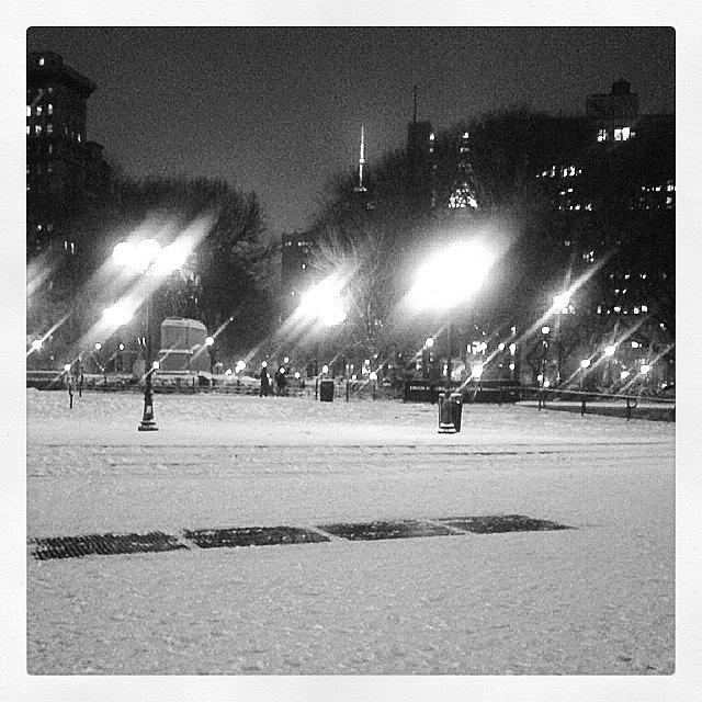Juno Photograph - Union Square Empty!! #winter #nyc by Christopher M Moll