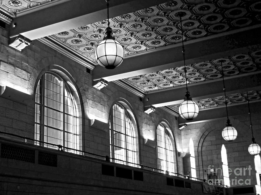 New Haven Photograph - Union Station Balcony - New Haven by James Aiken