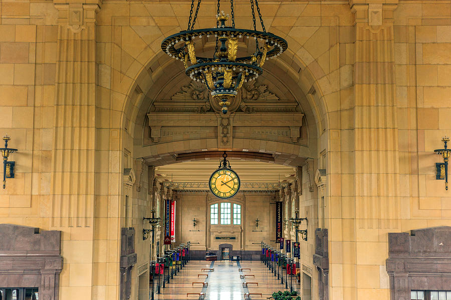 Union Station Chandelier Photograph by Sennie Pierson