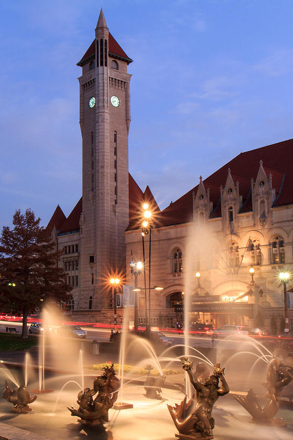 St. Louis Photograph - Union Station in Twilight by Scott Rackers