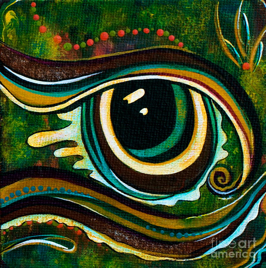 Unique Spirit Eye Painting by Deborha Kerr