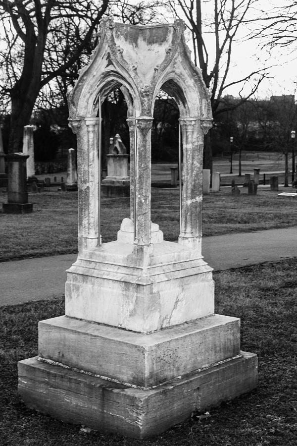 Cemetery Photograph - Unique Tombstone by Robert Hebert