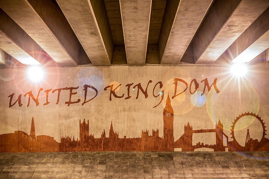 United Kingdom Graffiti Skyline Photograph by Semmick Photo